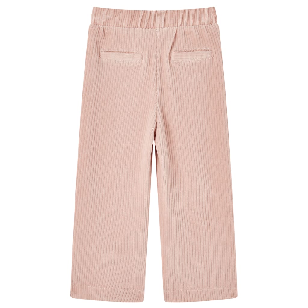 Calças para crianças bombazina rosa-claro 104