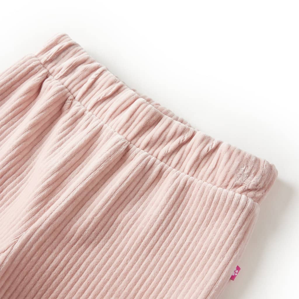 Calças para crianças bombazina rosa-claro 104