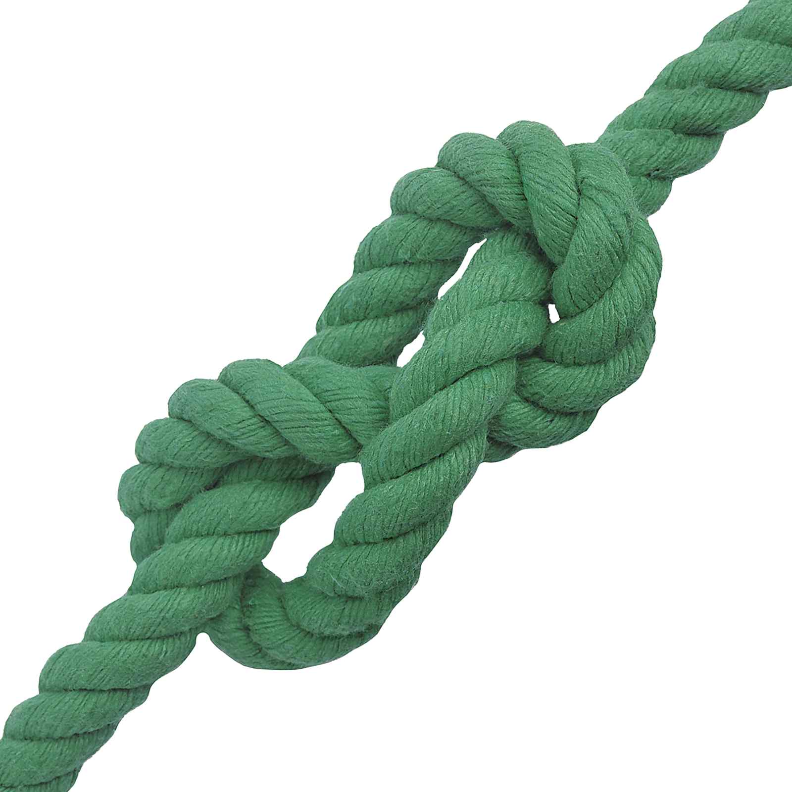 Corda de algodão 20 mm 50 m verde 100% algodão