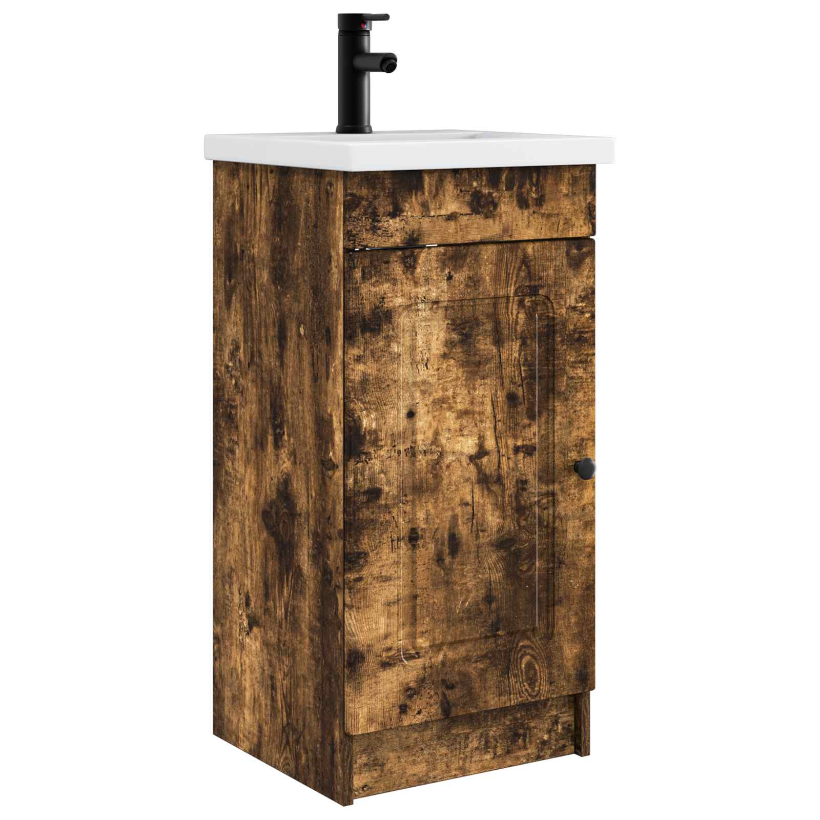 Gabinete de banheiro com pia carvalho fumado 42 x 40 x 84,5 cm