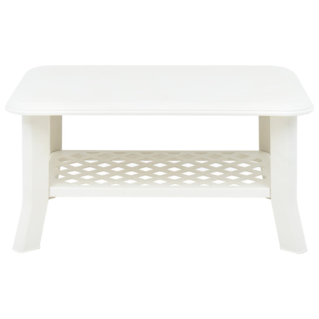 Mesa de centro 90x60x46 cm plástico branco