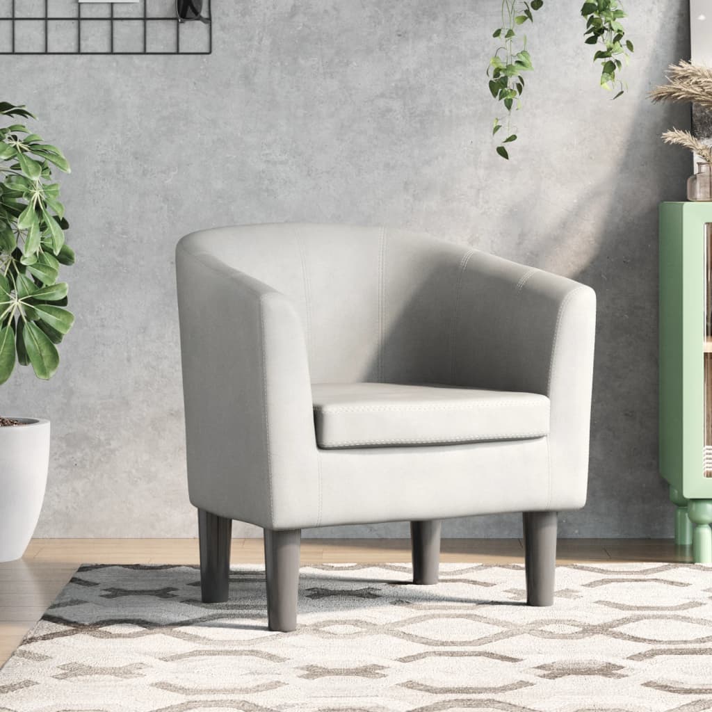 Poltrona couro artificial branco