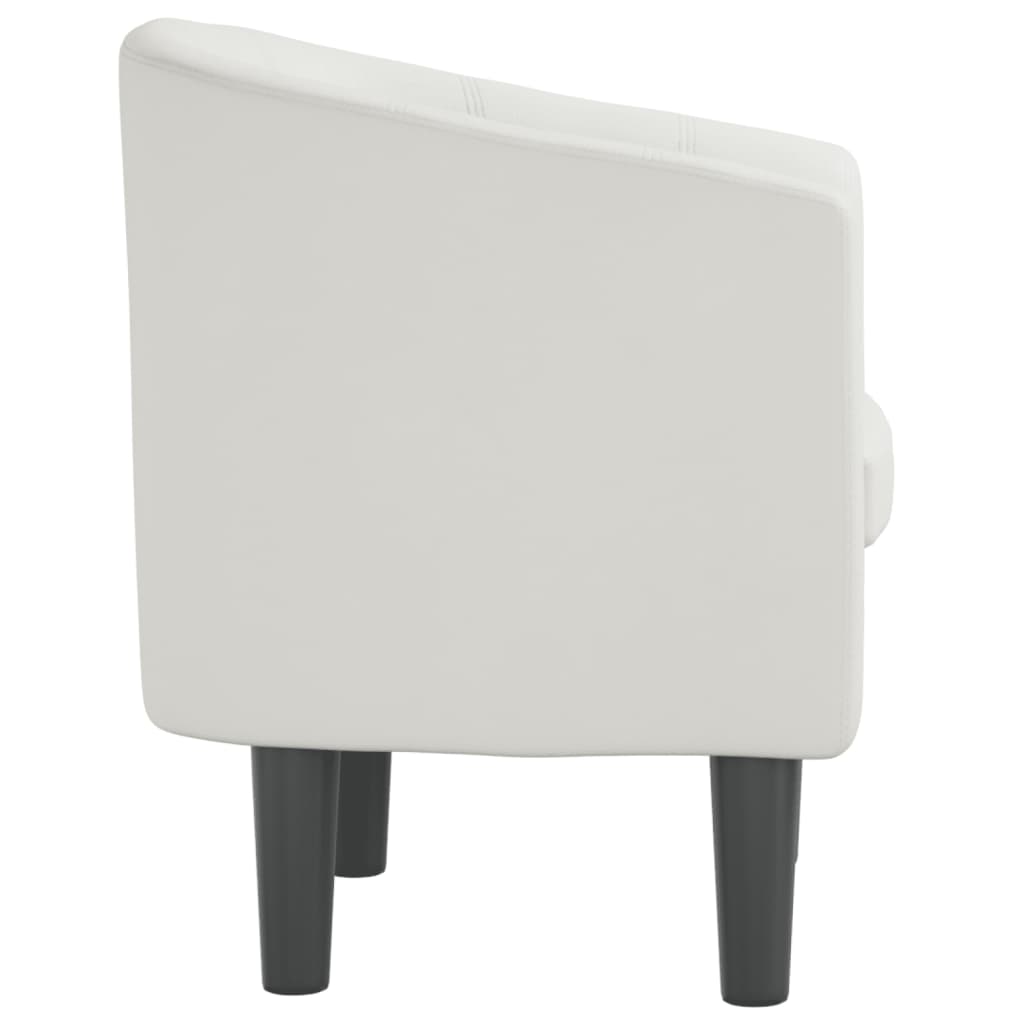 Poltrona couro artificial branco