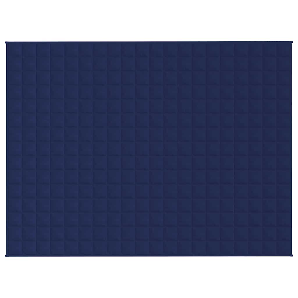 Manta pesada 7 kg 150x200 cm tecido azul