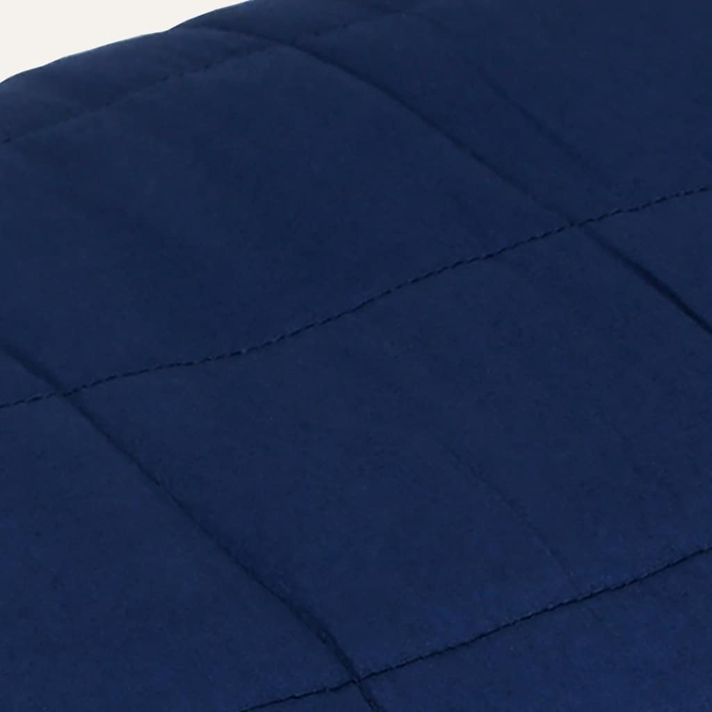 Manta pesada 7 kg 150x200 cm tecido azul