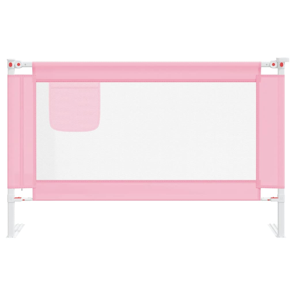 Barra de segurança p/ cama infantil tecido 120x25 cm rosa