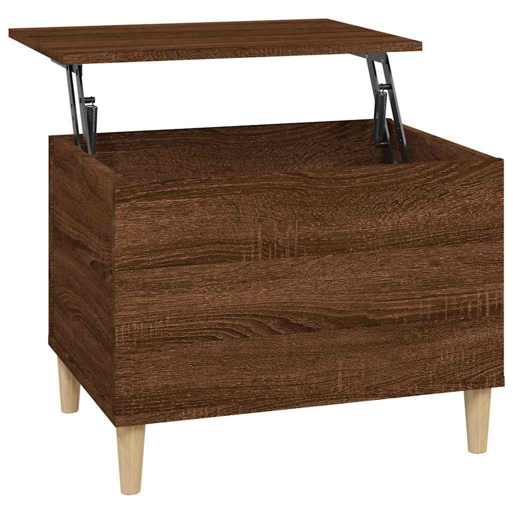 Mesa centro 60x44,5x45 cm derivados madeira carvalho castanho