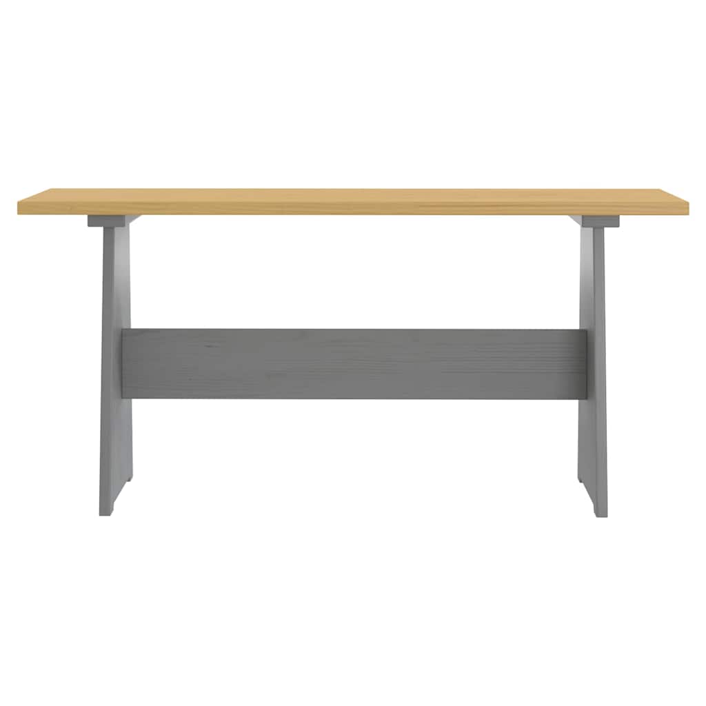 Mesa de jantar banco reine pinho maciço castanho mel/cinzento