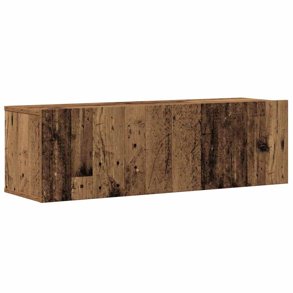 Conjunto de armário TV de parede 6 pcs madeira madeira velha