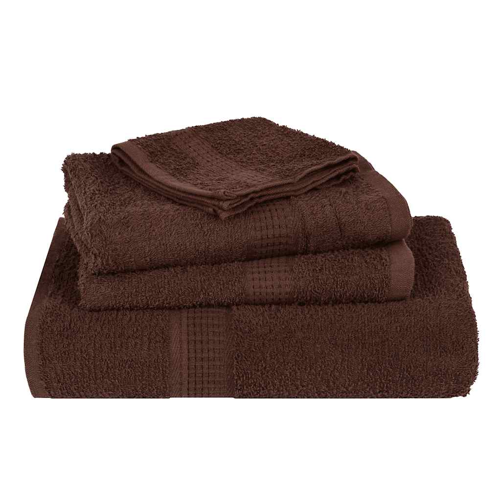 Toalhas de bidé frogn 4 pcs 30x50 cm 360 g/m² castanho