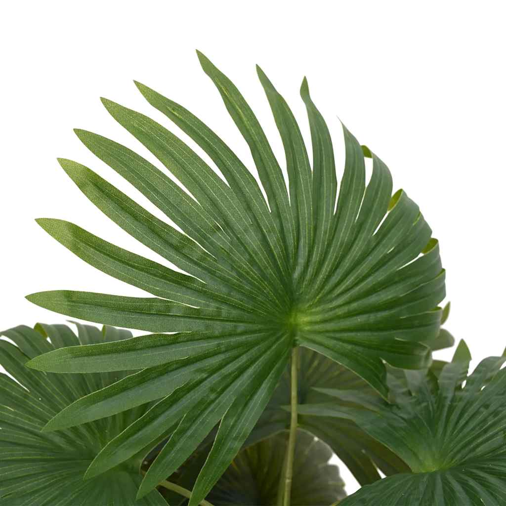 Planta de palmeira artificial 9 folhas 65 cm verde