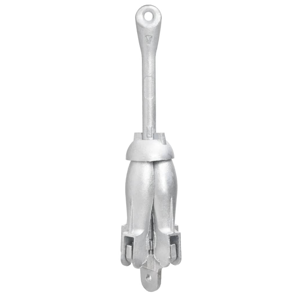 Âncora dobrável 8 kg ferro fundido galvanizado a quente prata