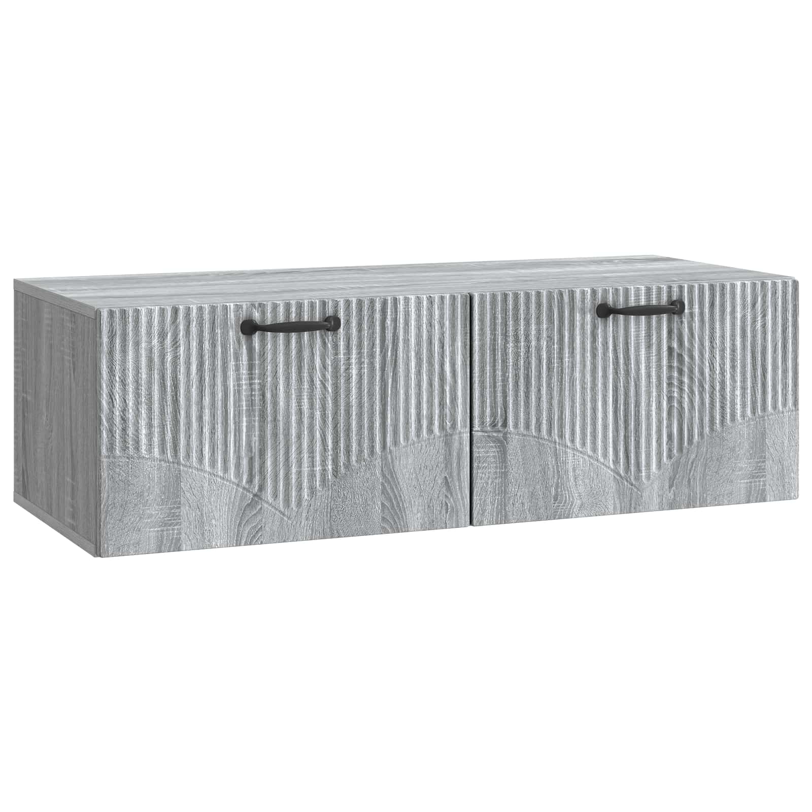 Gabinete de TV de parede sonoma cinzento 98 x 41 x 30 cm