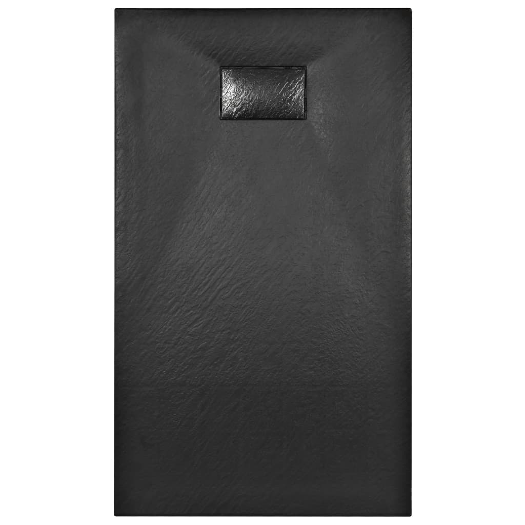 Base de chuveiro smc 120x70 cm preto