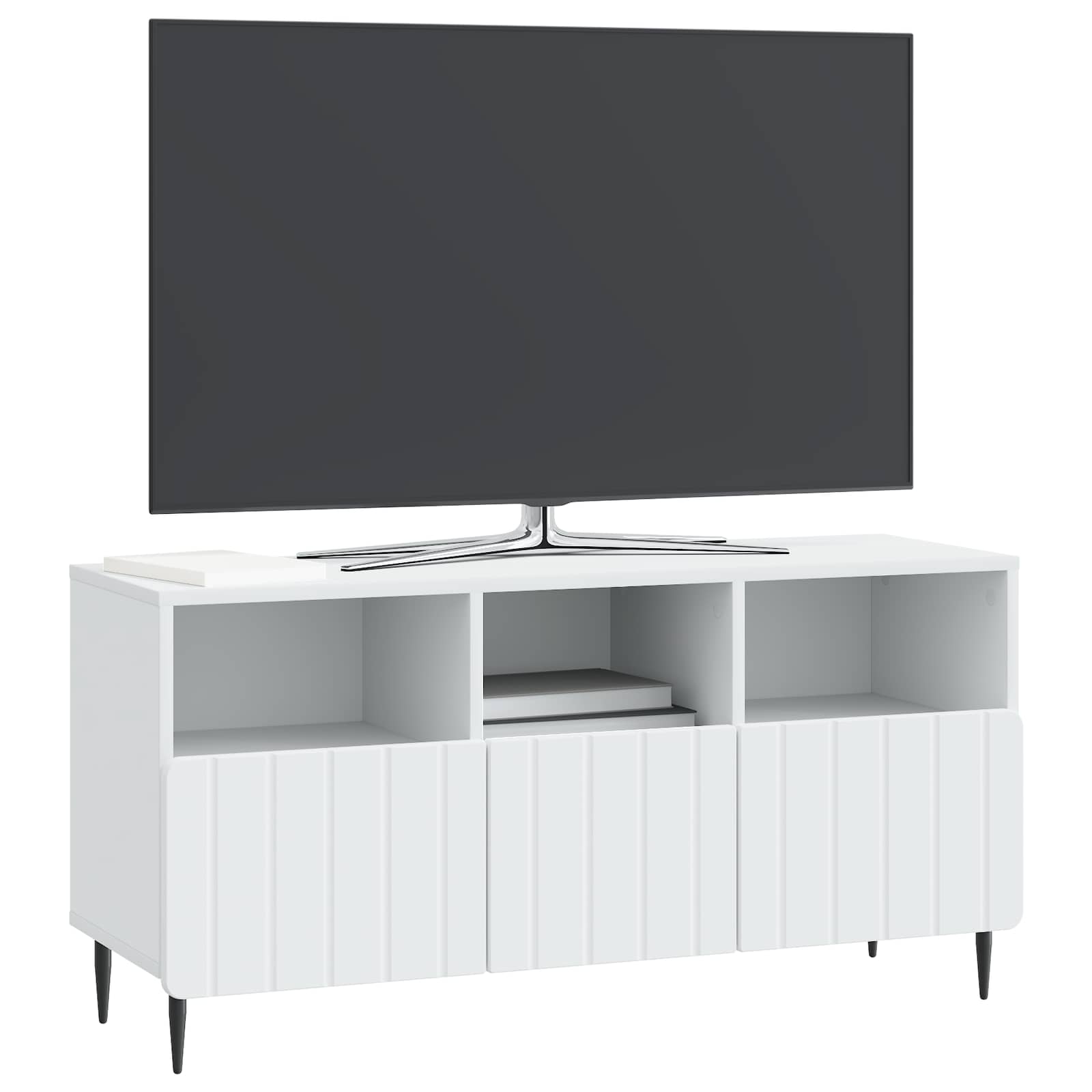 Gabinete para TV branco 102 x 34,5 x 50 cm derivados de madeira