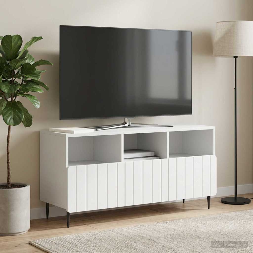 Gabinete para TV branco 102 x 34,5 x 50 cm derivados de madeira