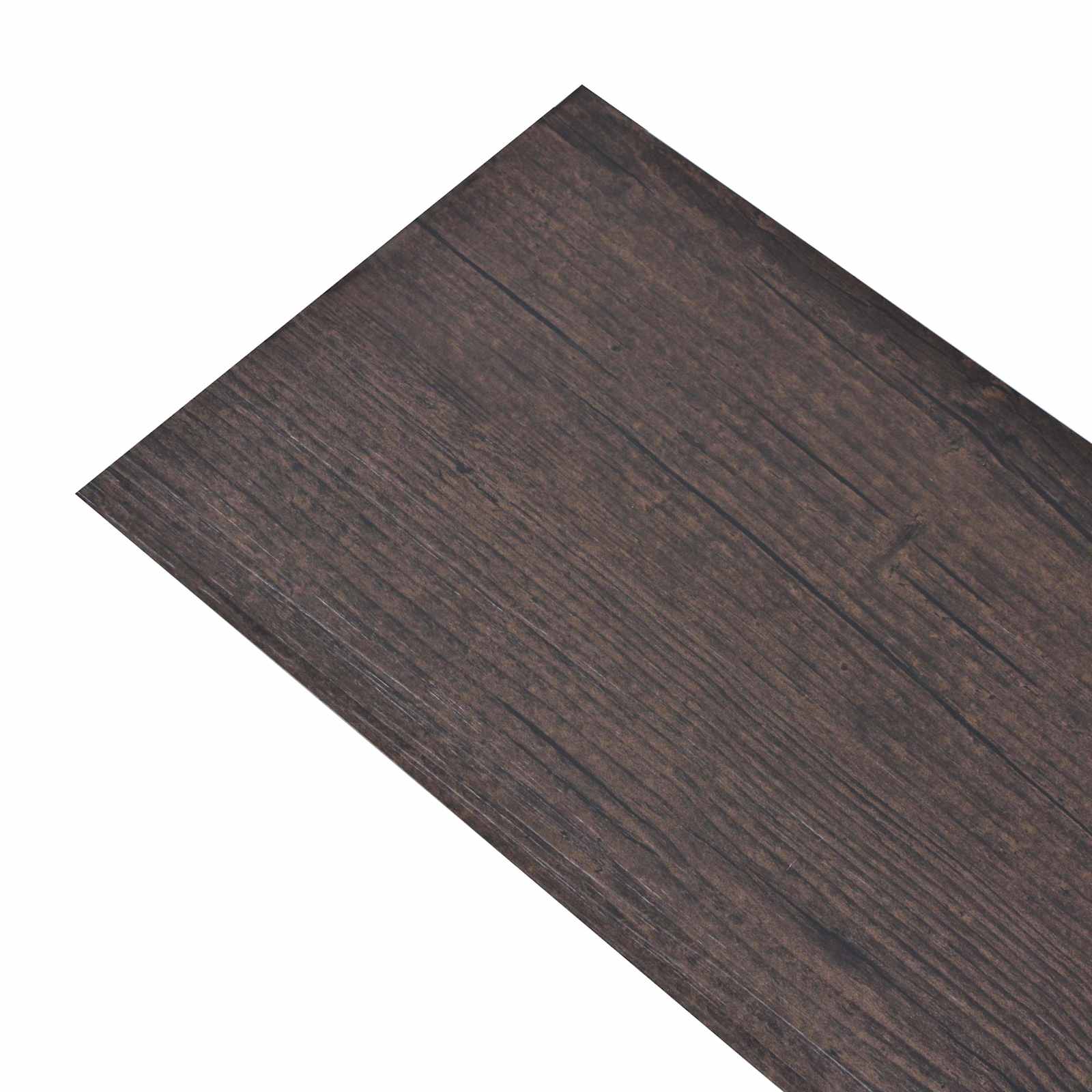 Pranchas de piso marrom escuro 2,51 m² 18 unid. PVC