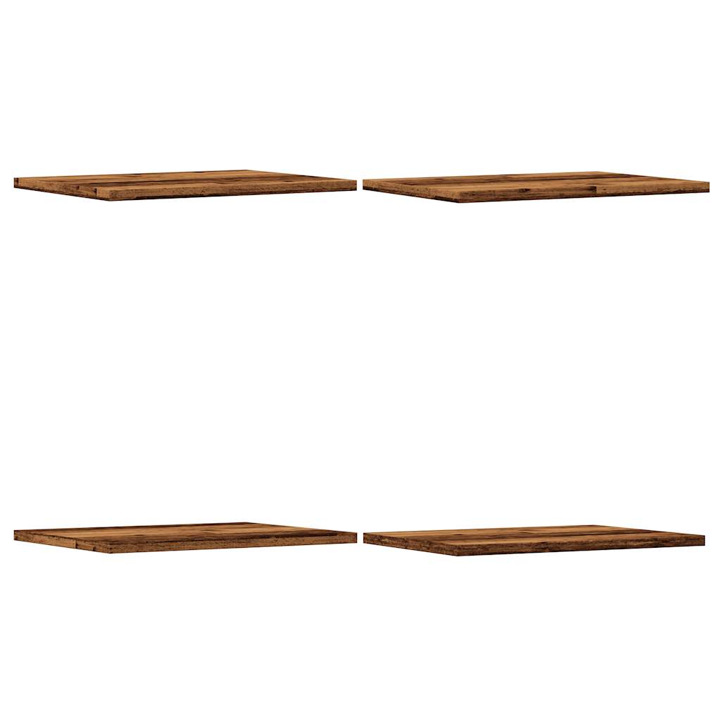 Prateleiras p/ estante 4 pcs derivados de madeira madeira velha