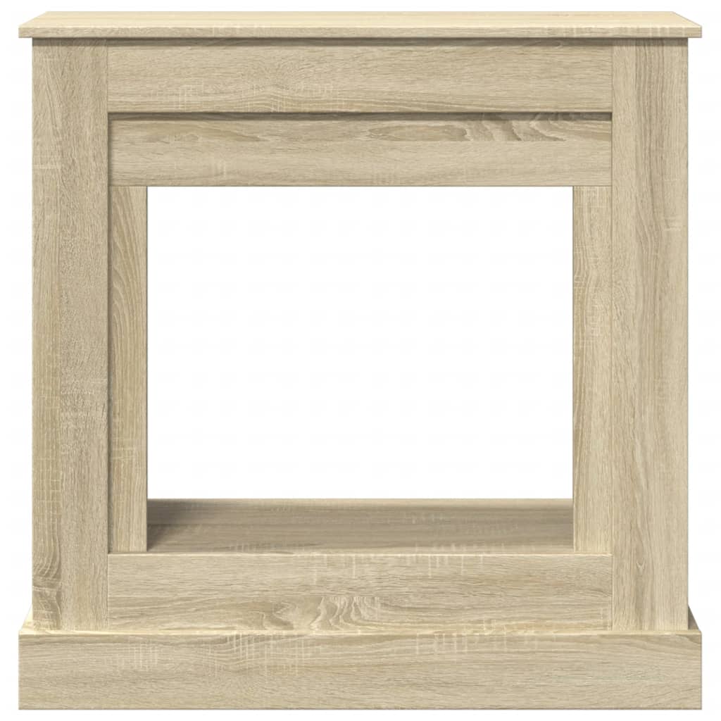Cornija lareira 90x30x90 cm derivados madeira carvalho sonoma