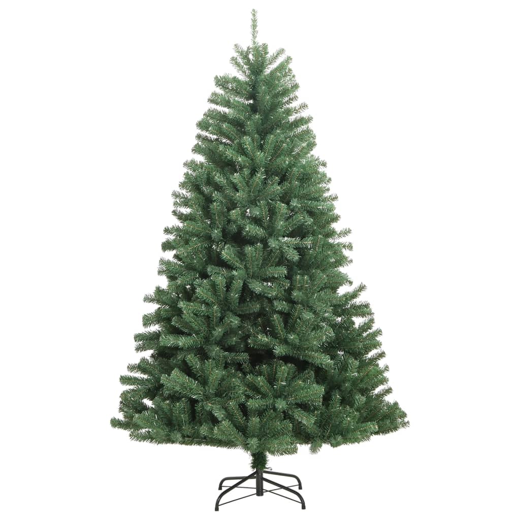 Árvore de natal artificial articulada com suporte 150 cm verde