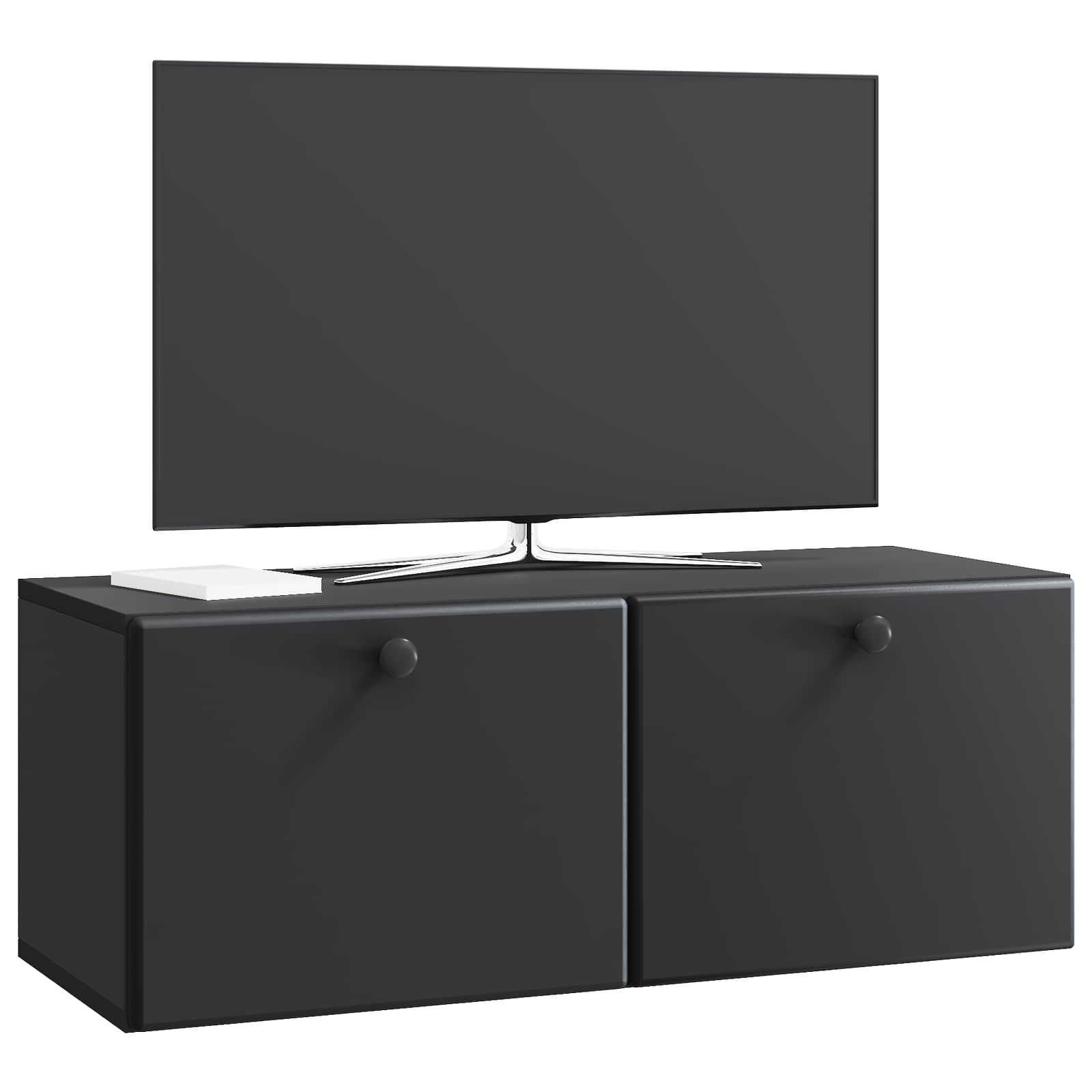 Gabinete de TV de parede 78,5 x 31 x 30 cm preto