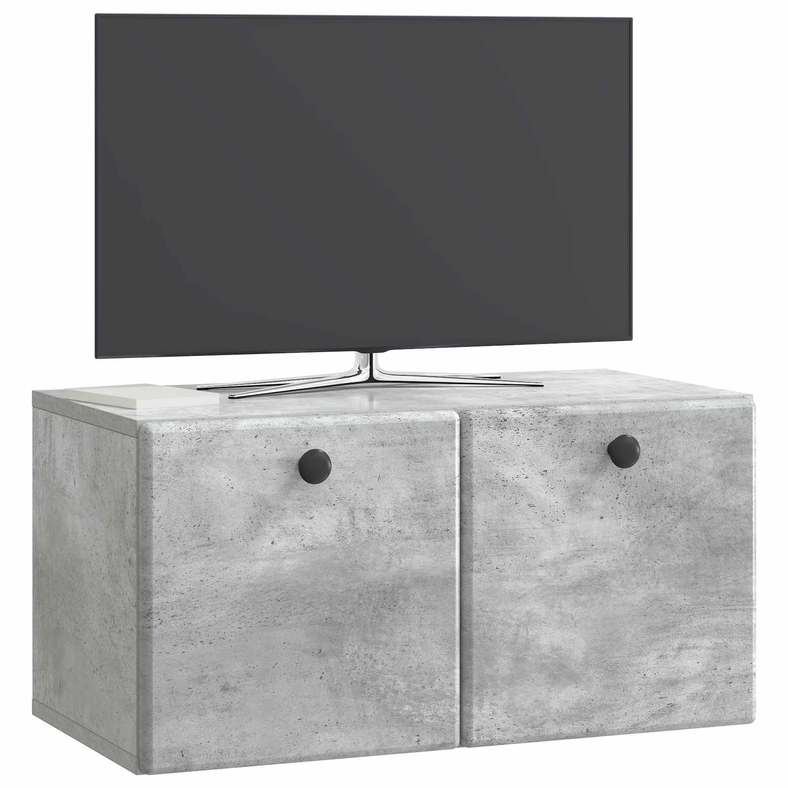 Gabinete de TV de parede 59,5 x 31 x 30 cm cinzento cimento