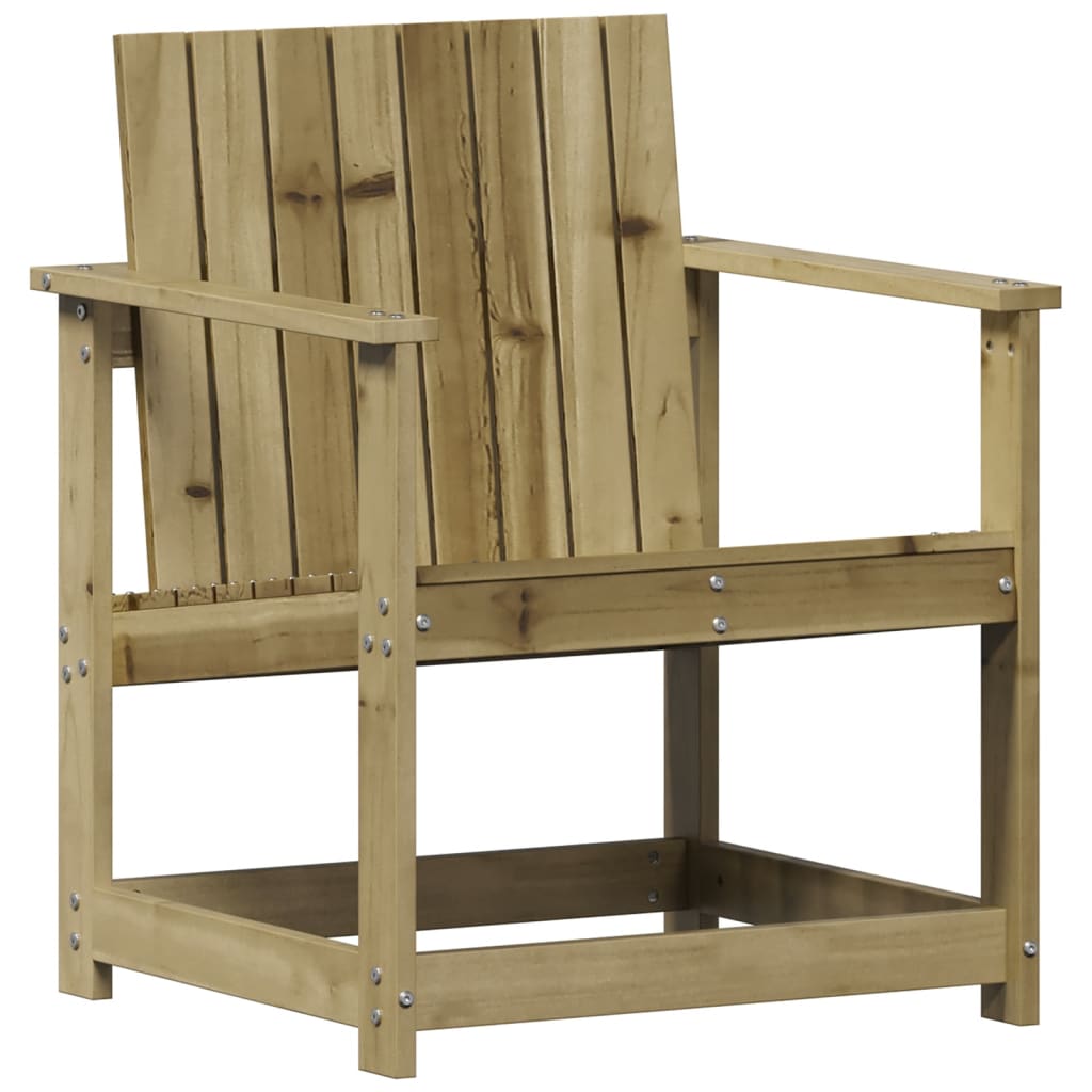 3 Pcs conjunto lounge de jardim madeira de pinho impregnada