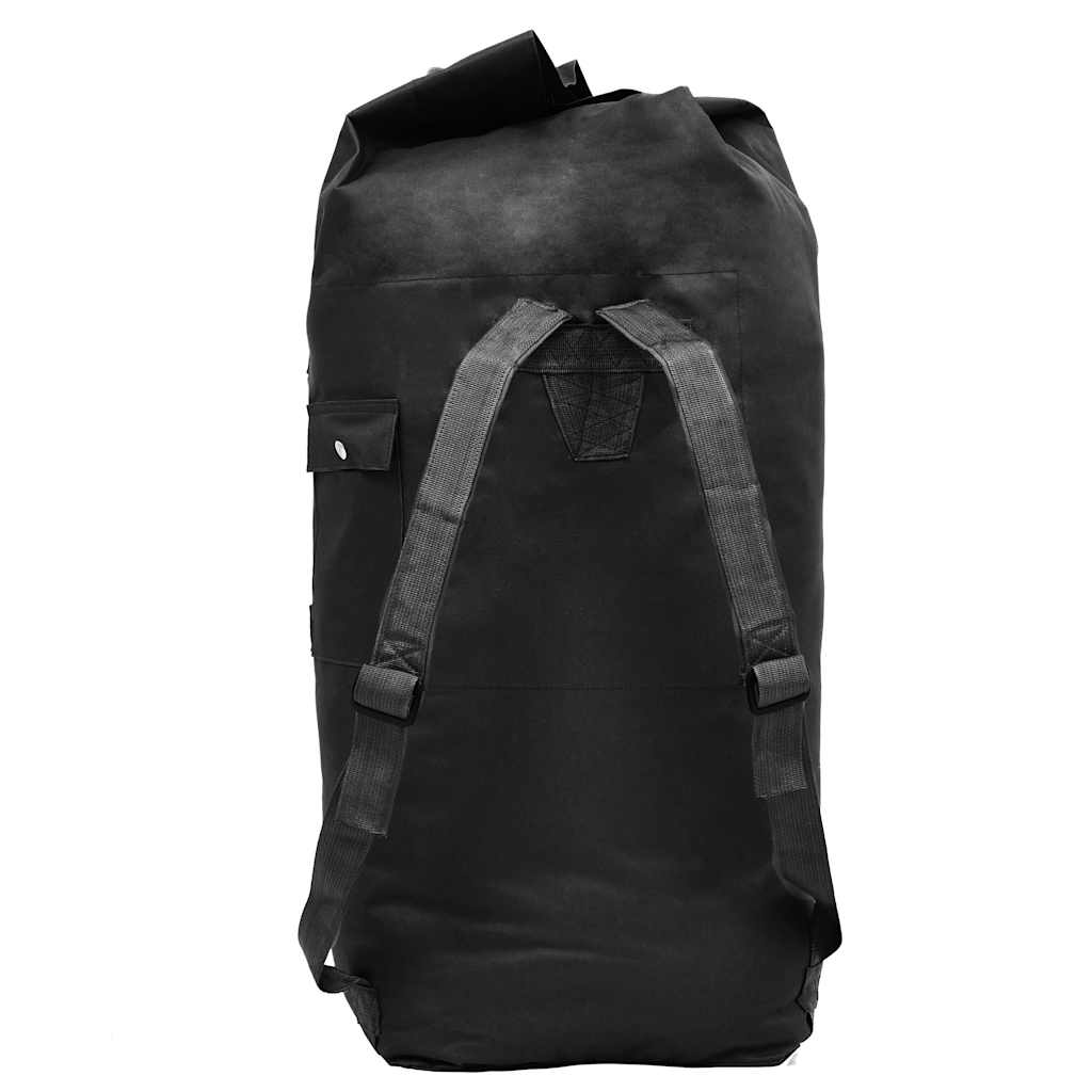Saco de pano estilo militar 85 l preto