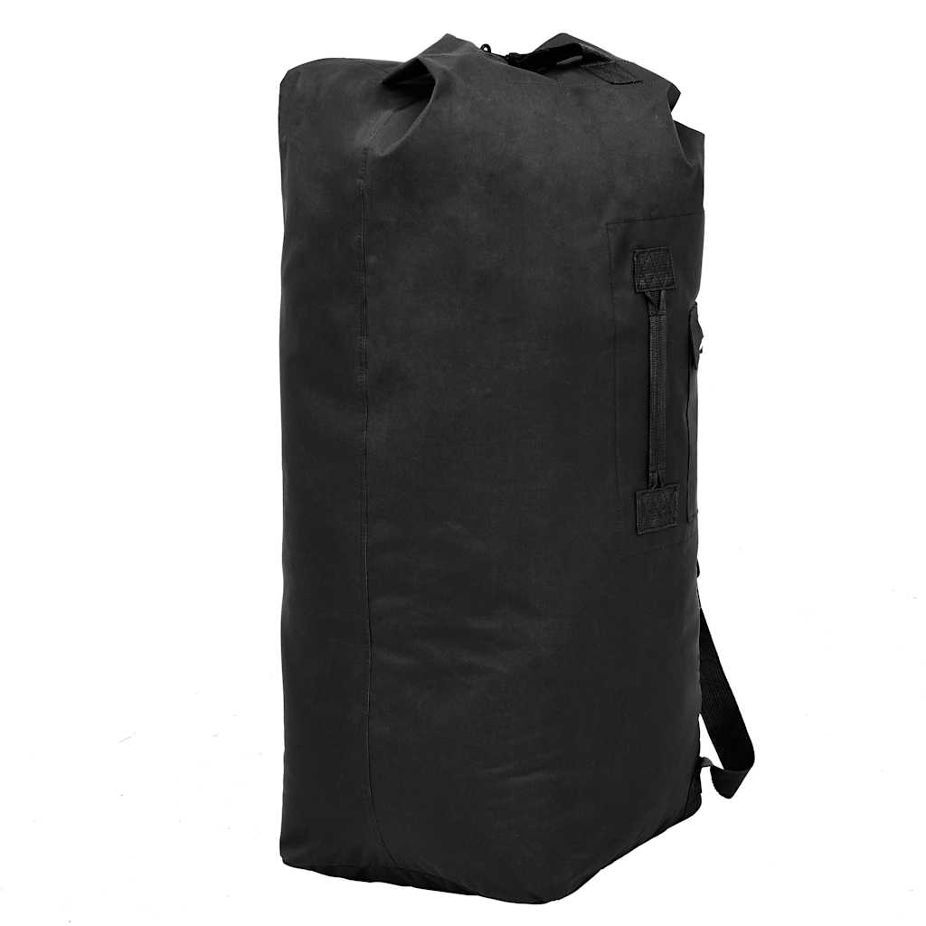 Saco de pano estilo militar 85 l preto