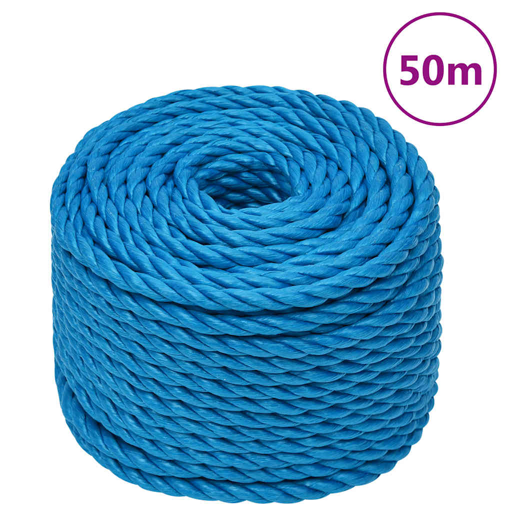 Corda de trabalho 10 mm 50 m polipropileno azul