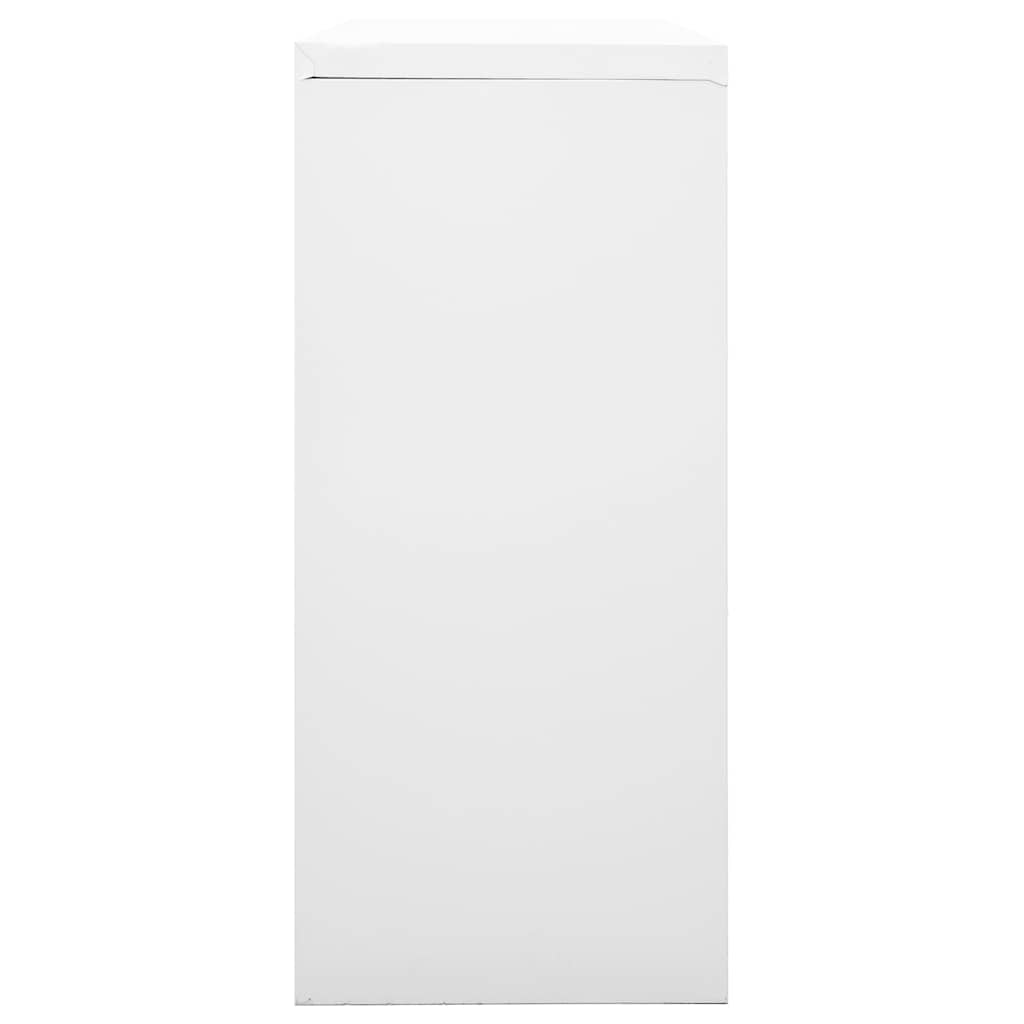 Armário com porta deslizante aço 90x40x90 cm cinzento