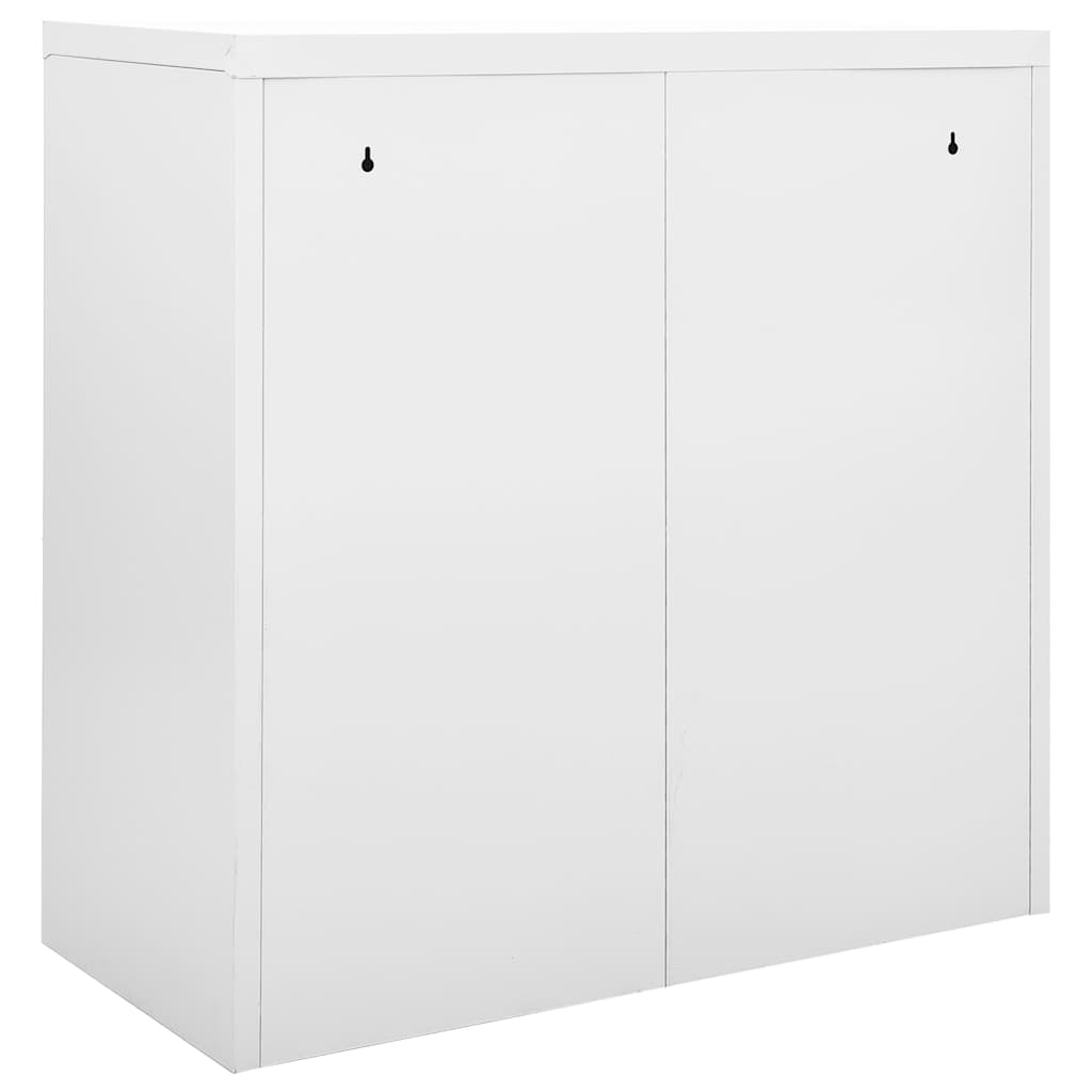 Armário com porta deslizante aço 90x40x90 cm cinzento