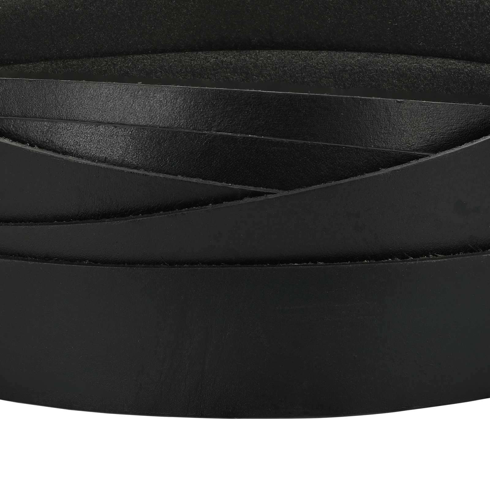 Pulseira de couro preto 1000 x 2,5 cm couro