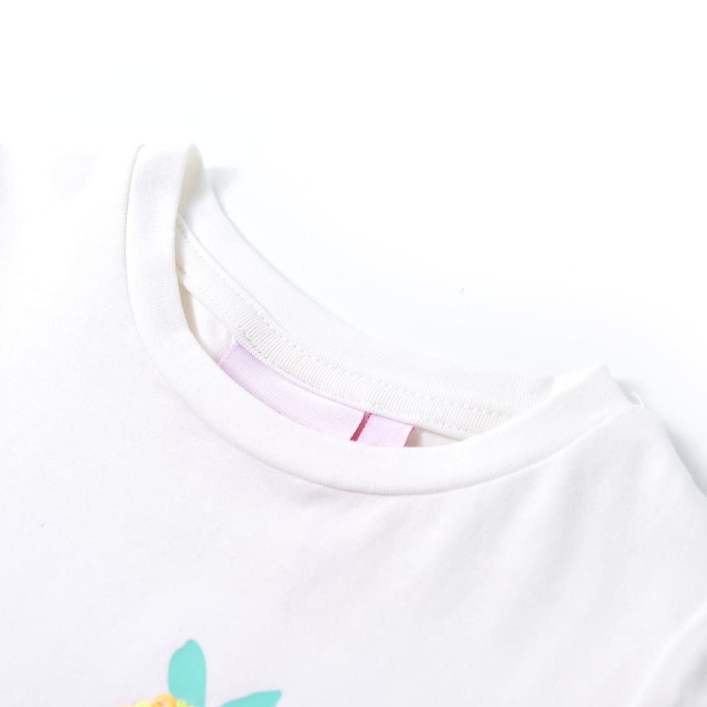 T-shirt infantil cor cru 116