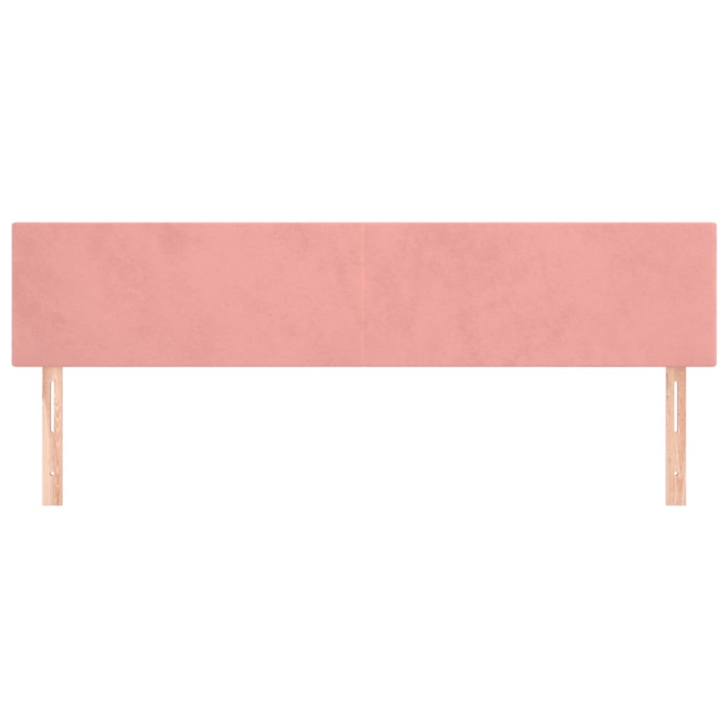 Cabeceiras rosa 160x5x78/88 cm veludo