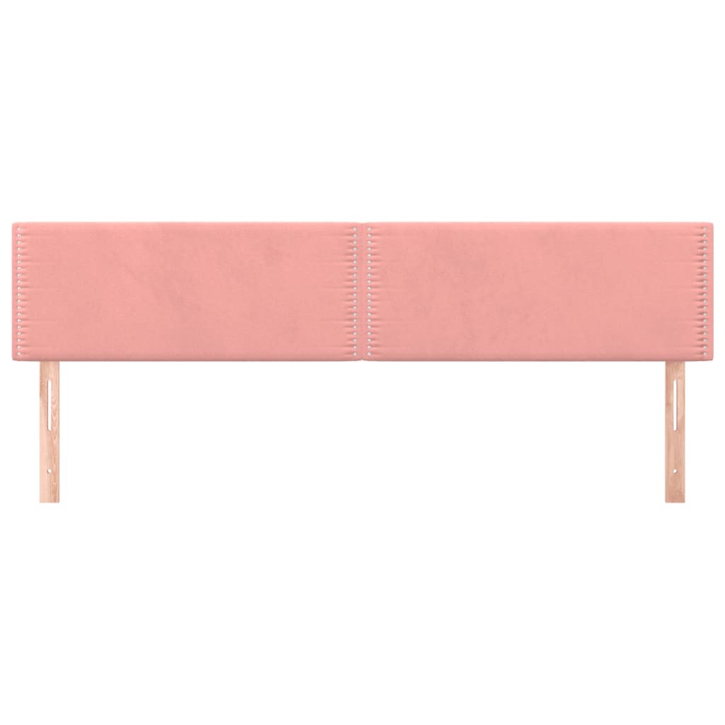 Cabeceiras rosa 180x5x78/88 cm veludo