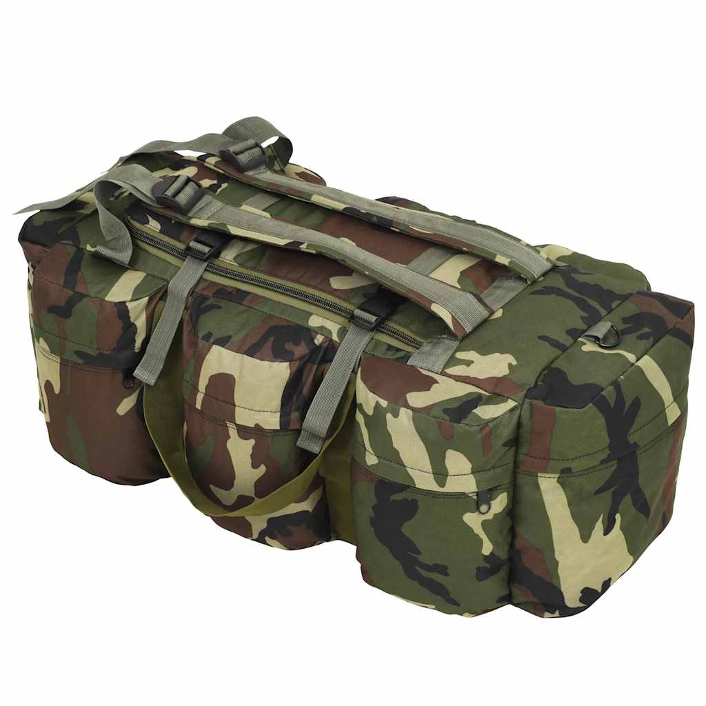 Saco de lona estilo militar 3-em-1 45 l camuflagem