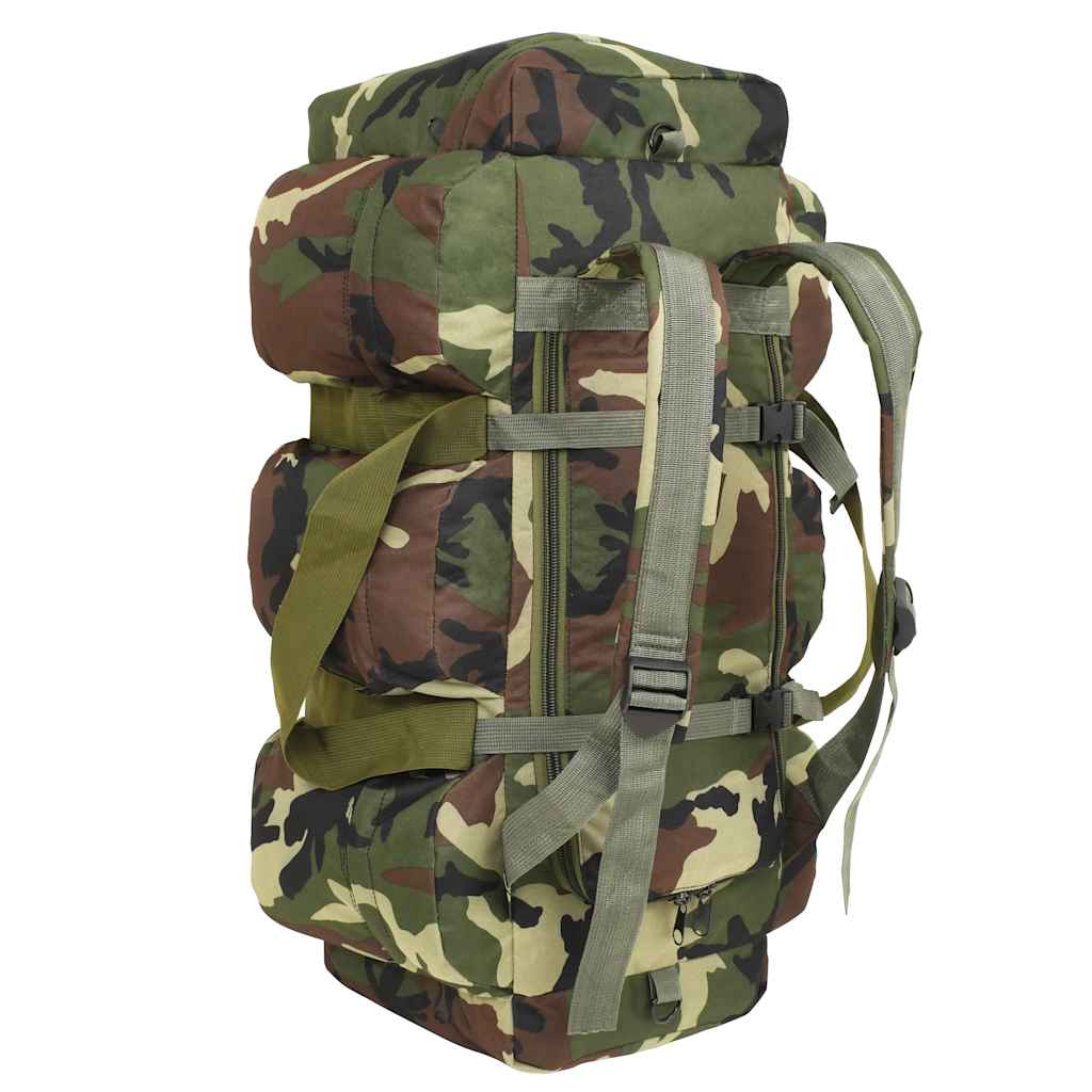 Saco de lona estilo militar 3-em-1 45 l camuflagem