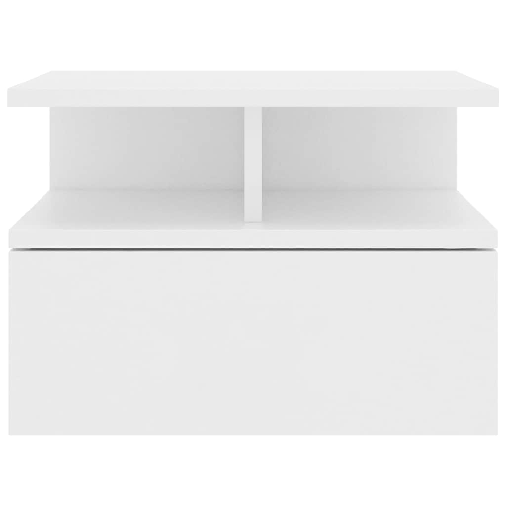 Mesa de cabeceira suspensa 40x31x27 cm derivados madeira branco