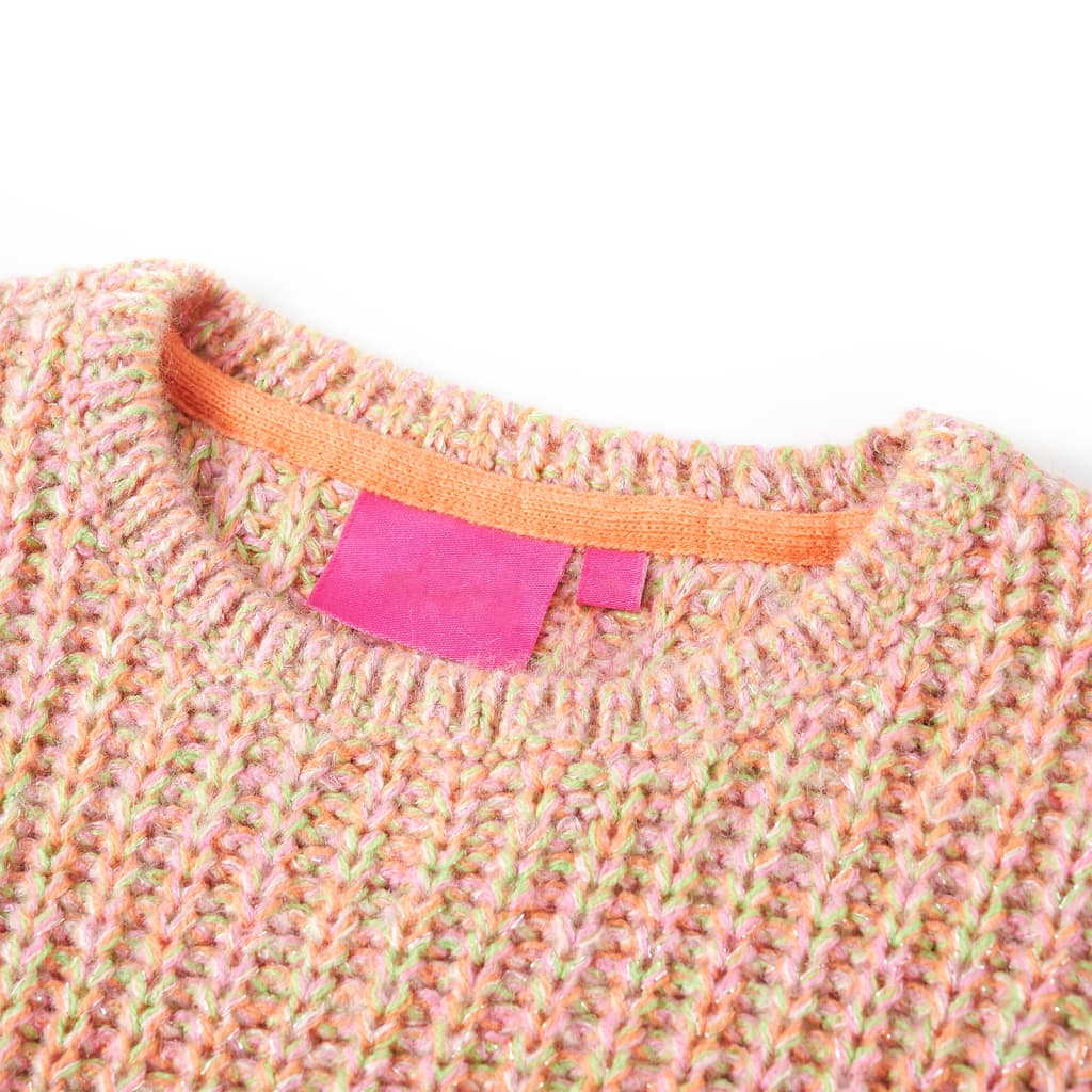 Camisola de malha para criança rosa-suave 116