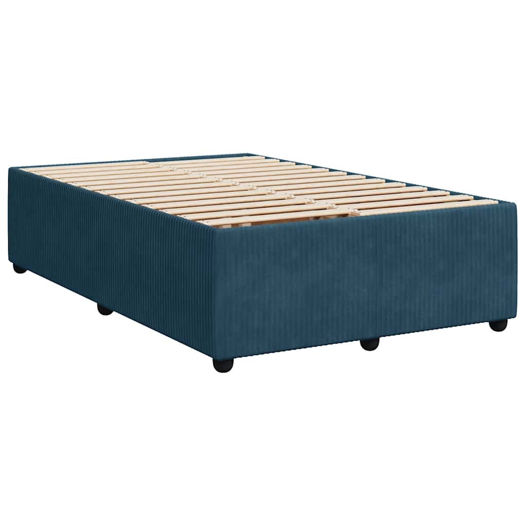 Estrutura de cama 120x200 cm veludo azul