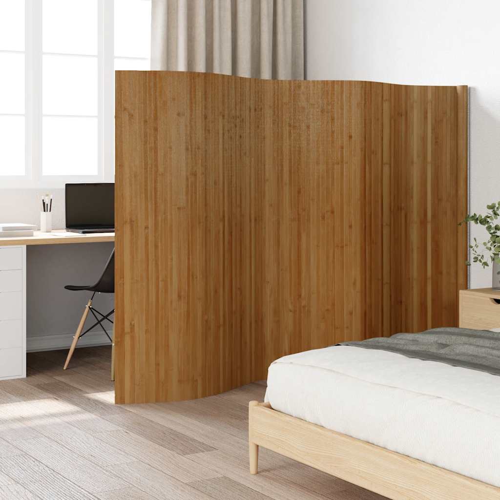 Divisória largura 400 cm altura 165 cm bambu castanho