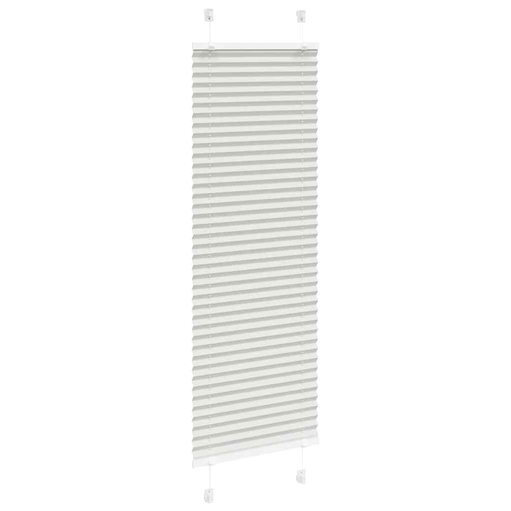 Cinzento luz plissada cega 50x150 cm largura tecido 49,4 cm