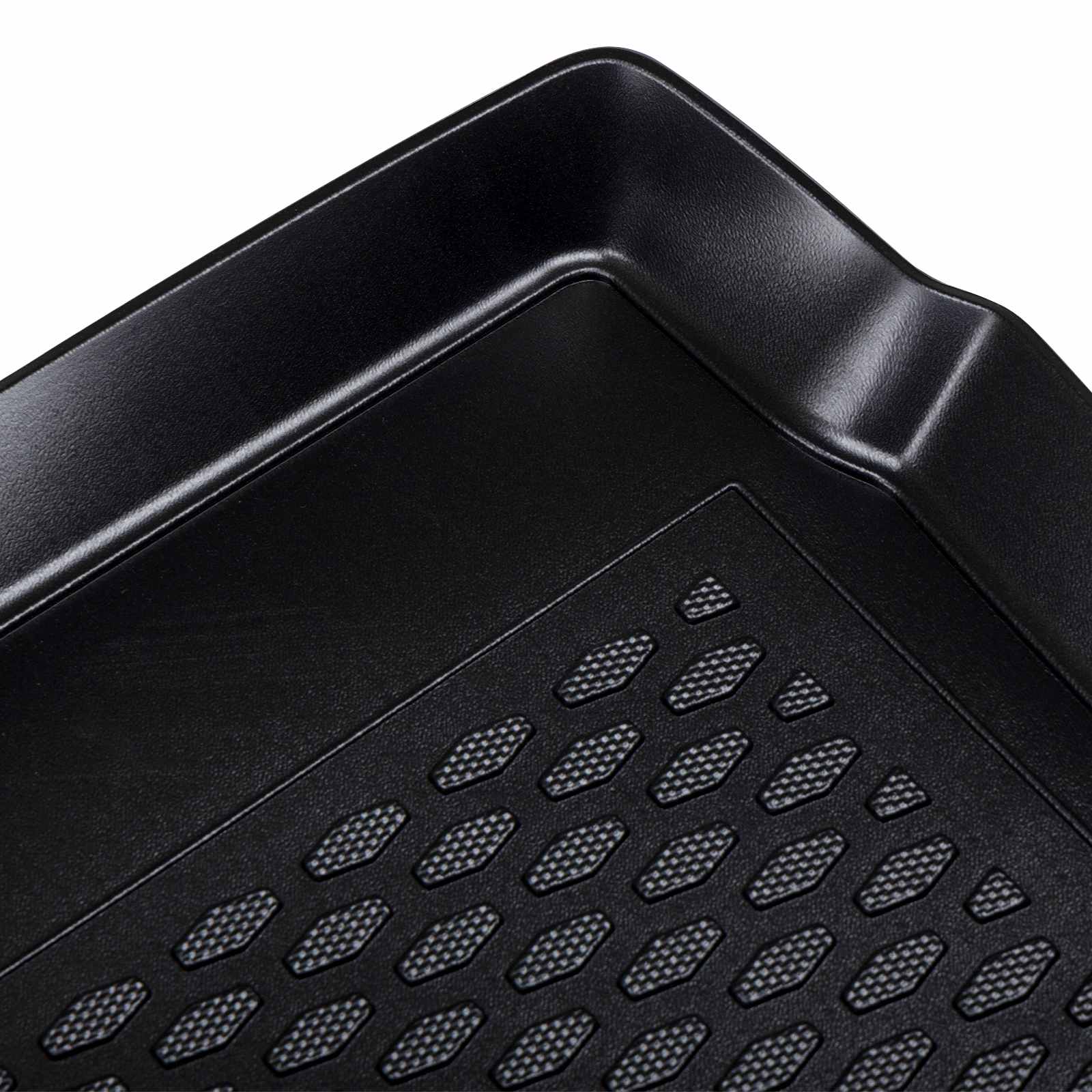 Tapete de porta-malas preto compatível com opel corsa 2019-