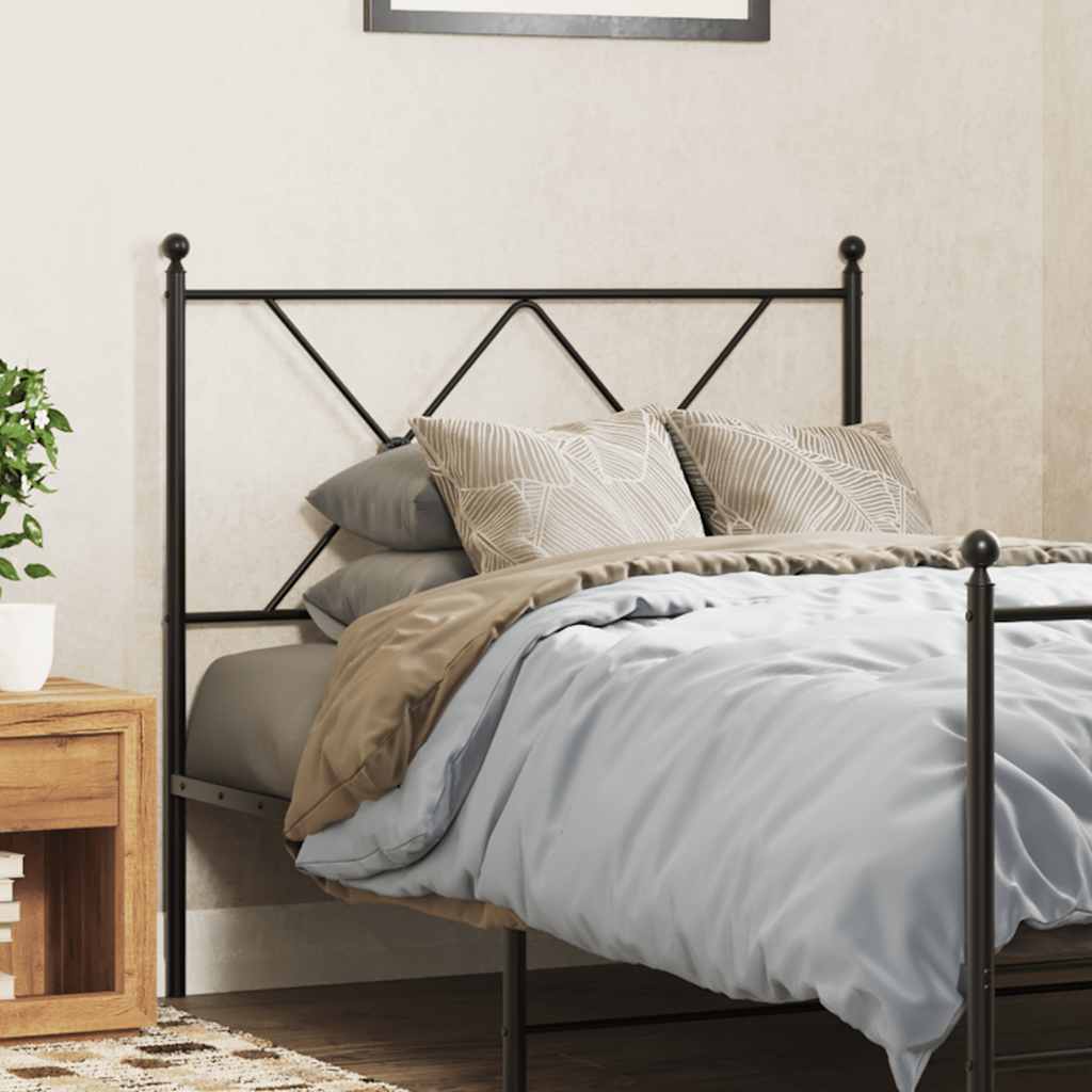 Cabeceira de substituição 90 cm metal preto