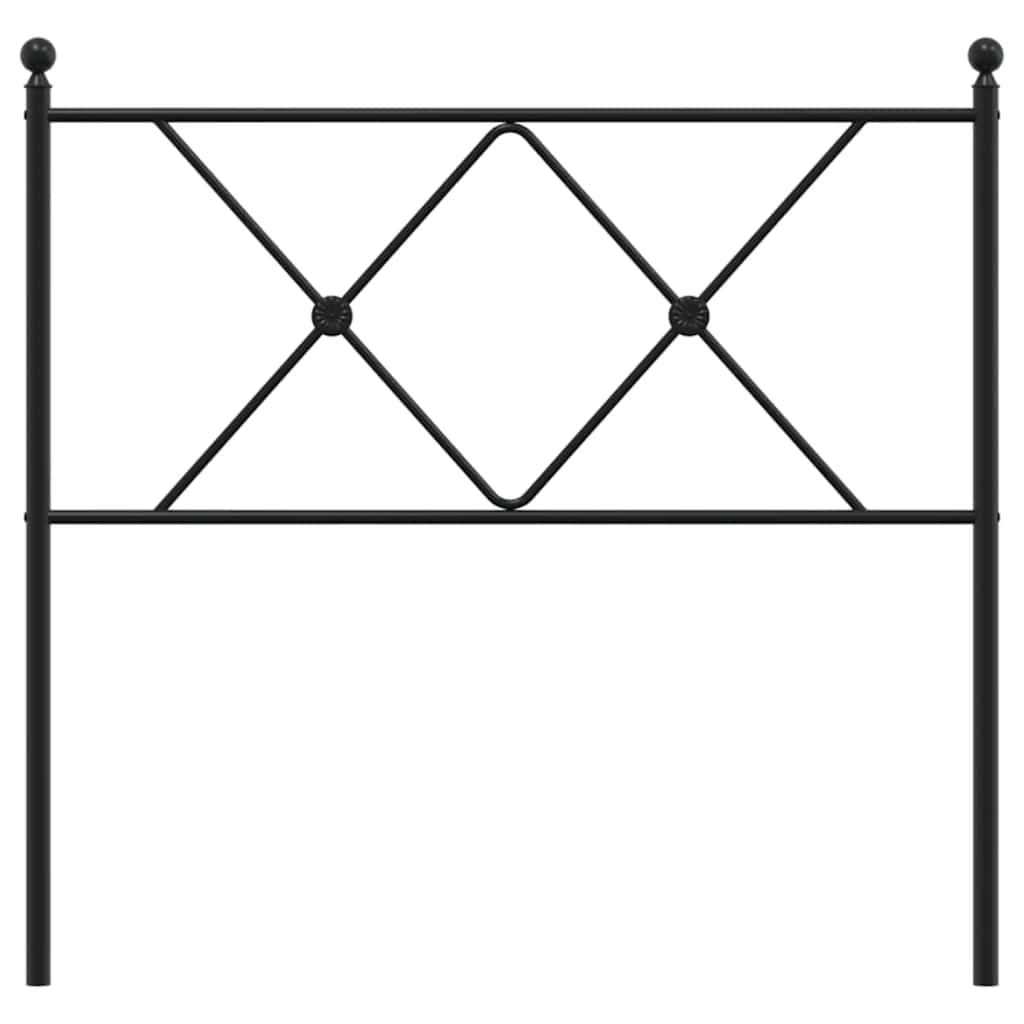 Cabeceira de substituição 90 cm metal preto