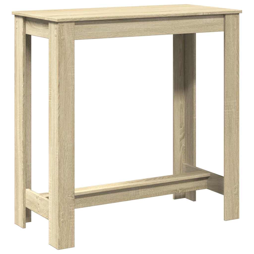 Mesa de bar 102x50x103,5cm derivados de madeira carvalho sonoma