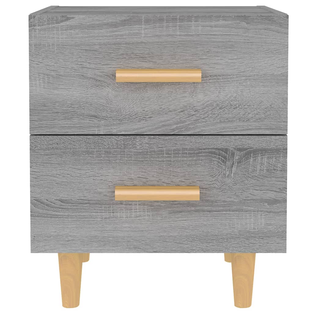 Mesas de cabeceira 2 pcs 40x35x47,5 cm sonoma cinzento