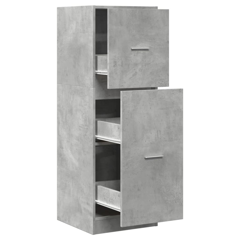 Armário boticário 40x41x118 cm derivados madeira cinza cimento