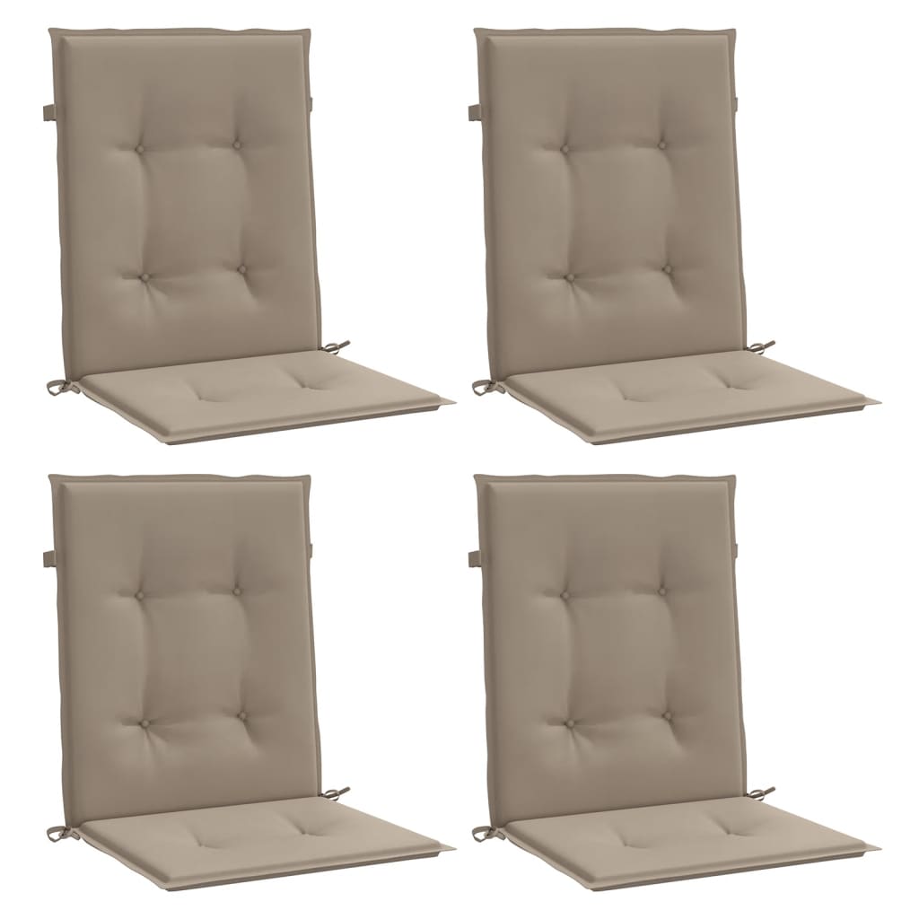 Almofadões lombares p/ cadeiras de jardim 4pcs oxford cinza-AC.